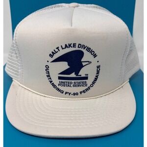 Vintage United States Postal Service Trucker Hat Salt Lake Divisoion Snapback